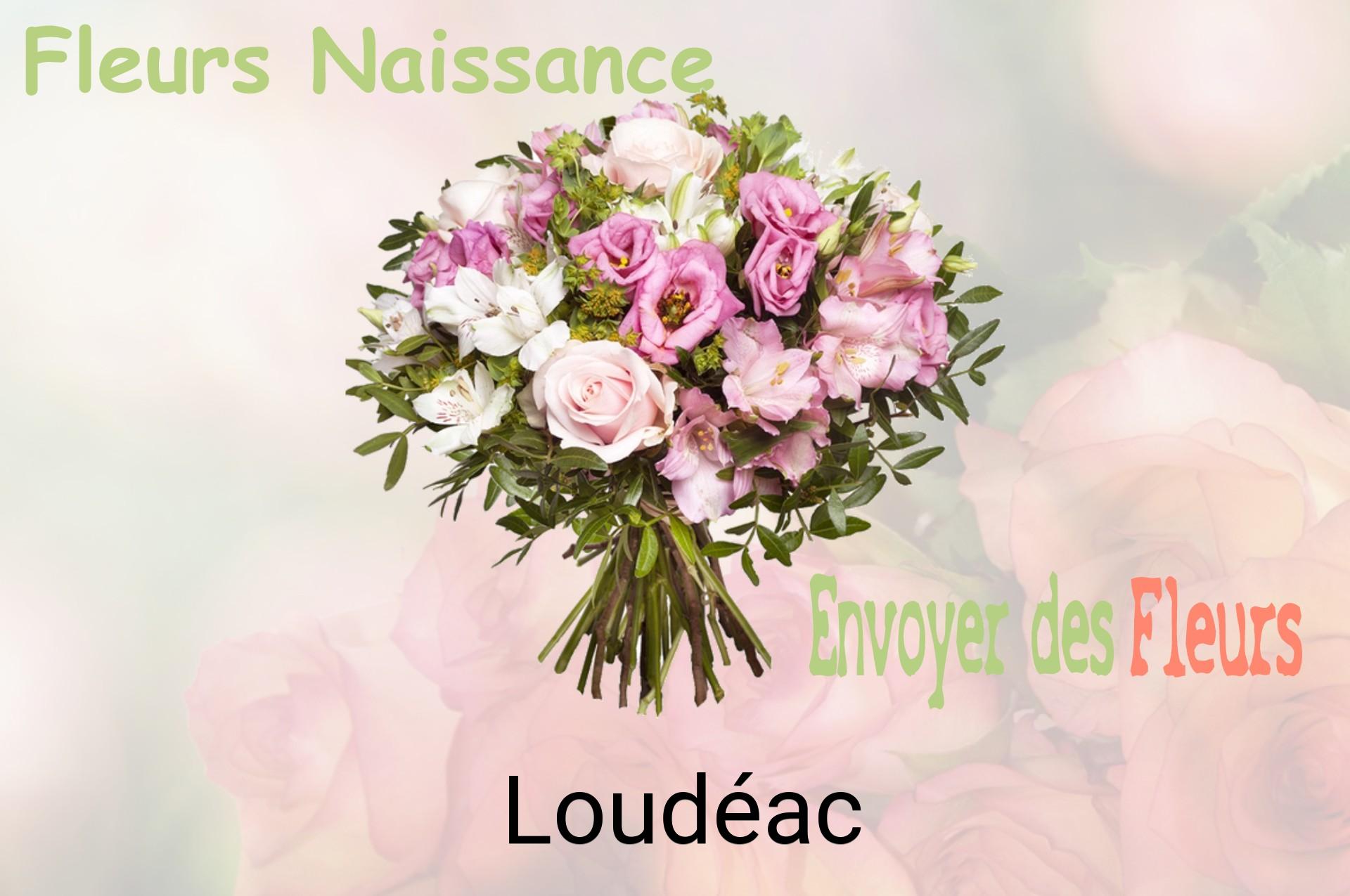 Bouquet de fleurs de naissance livré à Loudéac